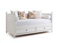 Canapé lit - Bois - 206x99x92 cm - Blanc - Style classique